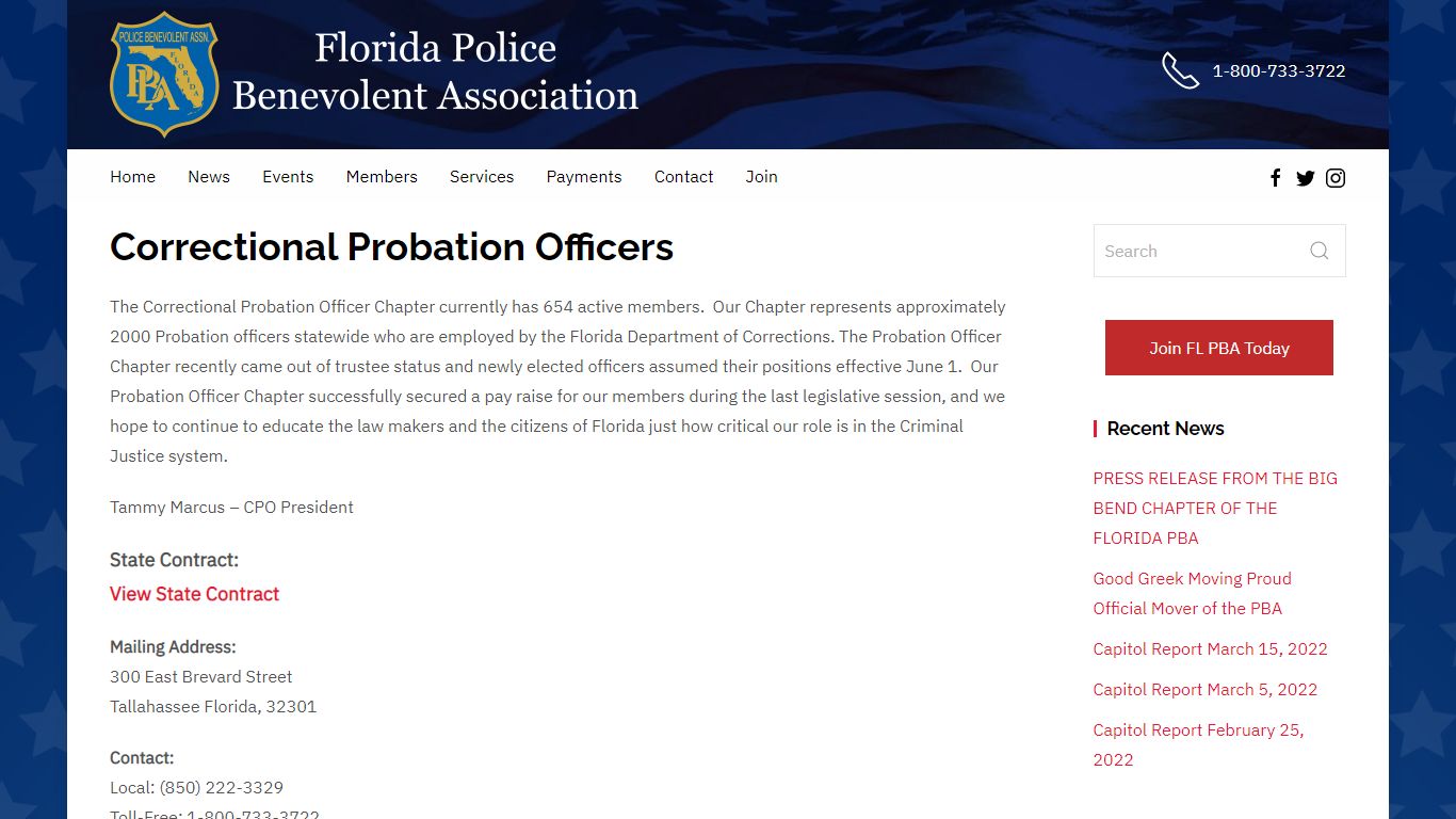 Correctional Probation Officers – Florida PBA